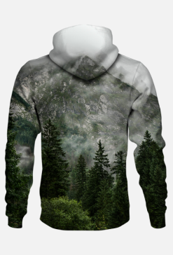 Bluza z kapturem full print Góry