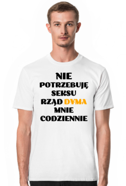 Koszulka męska Rząd Dyma Mnie Codziennie