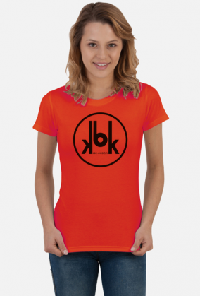 Koszulka damska z czarnym logo KBK