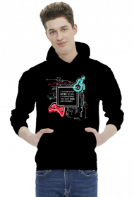 Bluza z Kapturem Cytat Ciemna