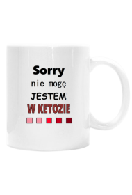 Kubek "Jestem w ketozie" keto / low carb / LCHF