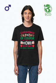 Koszulka męska z motywem świątecznym.