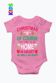 Body niemowlęce z motywem świątecznym.
