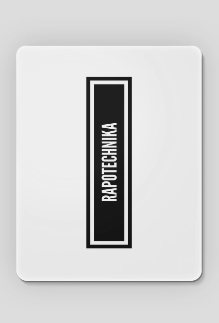 Podkładka pod mysz - RAPOTECHNIKA WHITE
