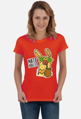 Lama Mate Addicted - koszulka damska