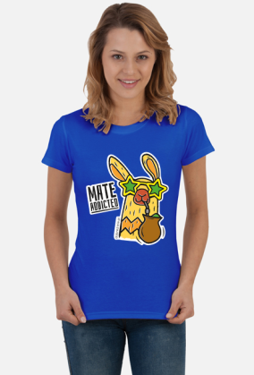 Lama Mate Addicted - koszulka damska