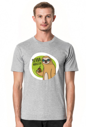 Leniwiec Yerba Addicted - koszulka męska