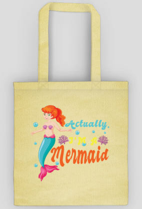 Eco Torba na ramię z motywem syrenki.