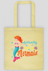 Eco Torba na ramię z motywem syrenki.