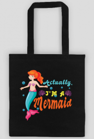 Eco Torba na ramię z motywem syrenki.