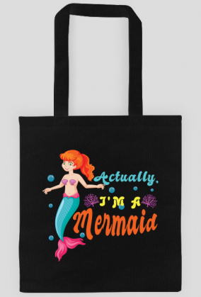 Eco Torba na ramię z motywem syrenki.