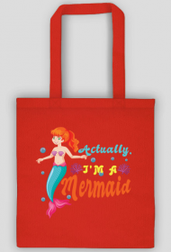 Eco Torba na ramię z motywem syrenki.