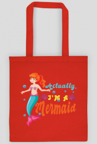 Eco Torba na ramię z motywem syrenki.