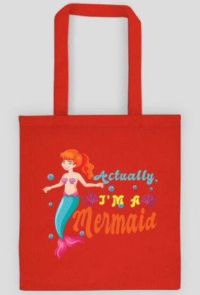 Eco Torba na ramię z motywem syrenki.