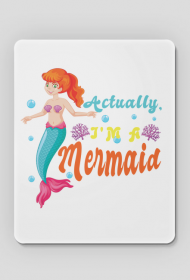 Podkładka pod mysz z motywem syrenki.