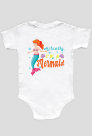 Body niemowlęce z motywem syrenki.