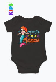 Body niemowlęce z motywem syrenki.