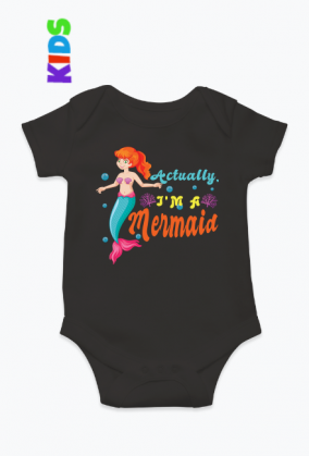 Body niemowlęce z motywem syrenki.