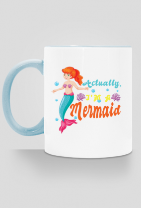 Kubek z motywem syrenki.
