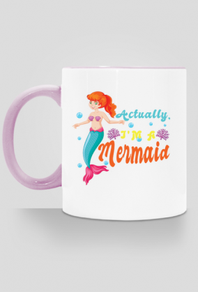 Kubek z motywem syrenki.