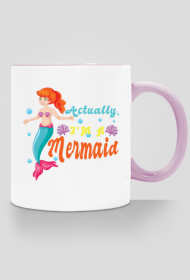 Kubek z motywem syrenki.