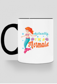 Kubek z motywem syrenki.