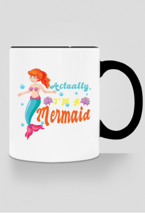 Kubek z motywem syrenki.