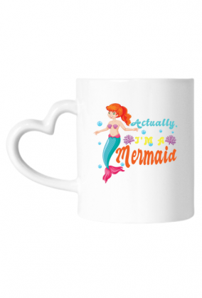 Kubek z motywem syrenki.