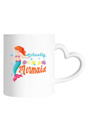 Kubek z motywem syrenki.