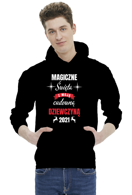 Bluza męska - Magiczne święta z moją cudowną dziewczyną