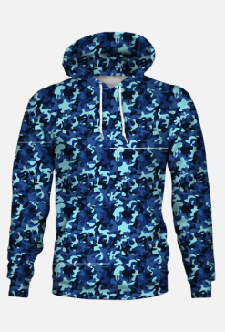Bluza Camo Niebieska