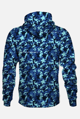 Bluza Camo Niebieska