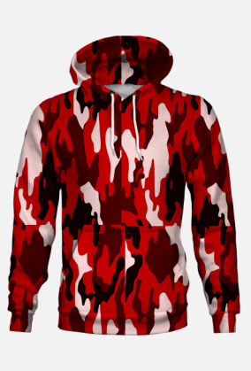 Bluza Camo Czerwona