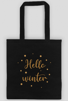 Hello Winter - witaj zimo - torba z nadrukiem