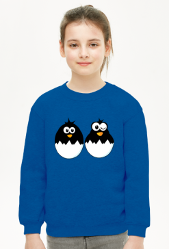 Bluza dziecięca z motywem ptaków.