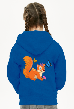 Bluza dziewczęca z motywem wiewiórki.