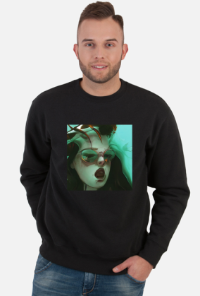 bluza dziewczyna w okularach