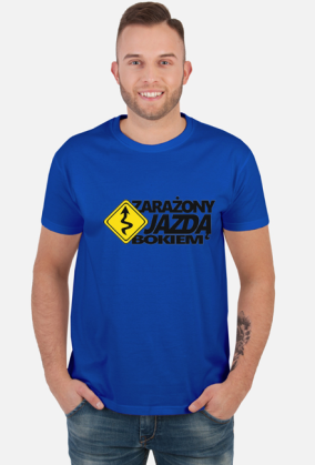 Zarażony jazdą bokiem black logo