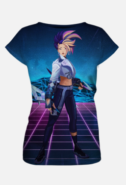 LoL Akali KDA All Out - koszulka damska fullprint
