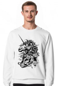 Czarny Jednorożec - bluza unisex
