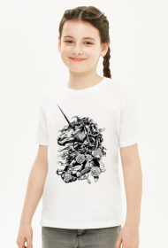 Czarny Jednorożec - dziecięca unisex
