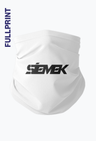 Komin z czarnym logo