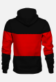 Bluza Kaptur Nostalgic czerwony pasek
