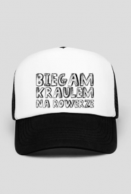 Biegam kraulem na rowerze CZAPKA