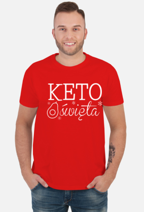 Keto święta - święta na diecie keto - koszulka męska