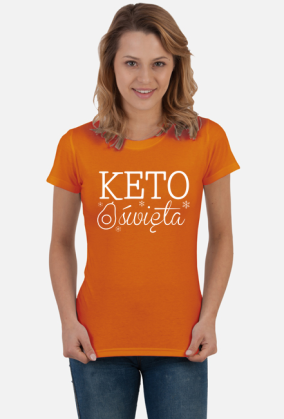 Keto Święta - święta na diecie ketogenicznej [damska koszulka]
