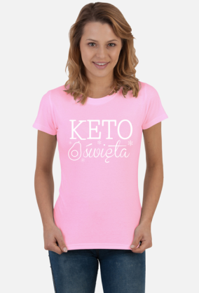 Keto Święta - święta na diecie ketogenicznej [damska koszulka]