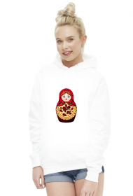 bluza z kolorową matrioszką, damska