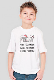 Domek z ogródkiem - chłopięcy t-shirt