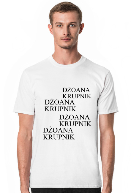 Koszulka white "DŻOANA KRUPNIK"